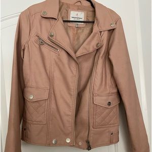 Girls’ faux leather jacket